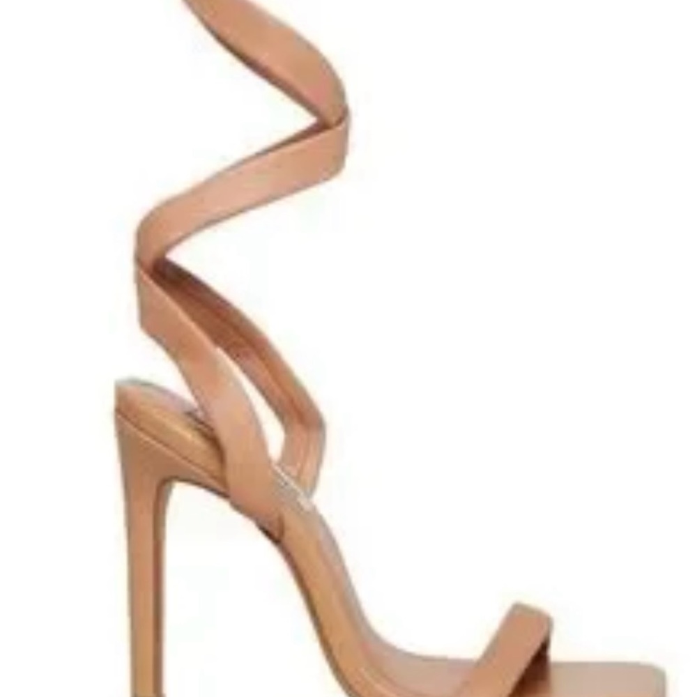 STEVE MADDEN Nude Tan Strappy High Heel Sandals